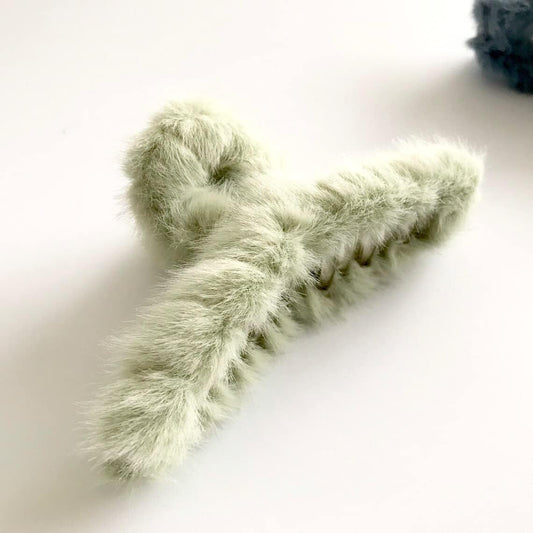 Velura Plush Claw Clip